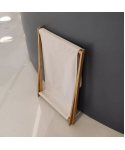 The frame cover can be folded and stored for household use bamboo basket laundry